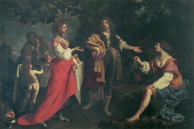 Angelica und der Mohr, Medoro, 1634 von Orazio Fidani